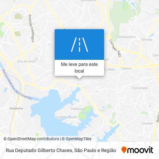 Rua Deputado Gilberto Chaves mapa