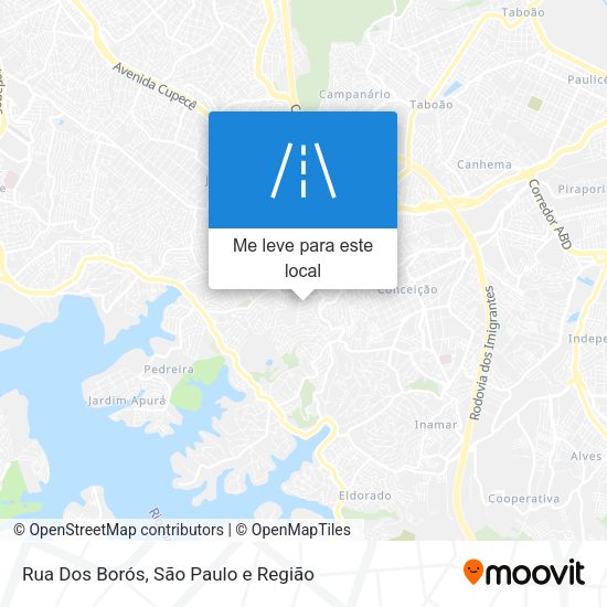 Rua Dos Borós mapa