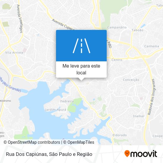 Rua Dos Capiúnas mapa