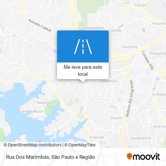 Rua Dos Marimbás mapa