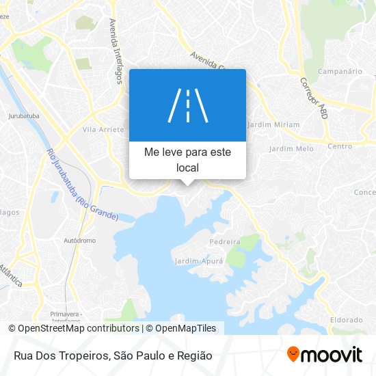 Rua Dos Tropeiros mapa