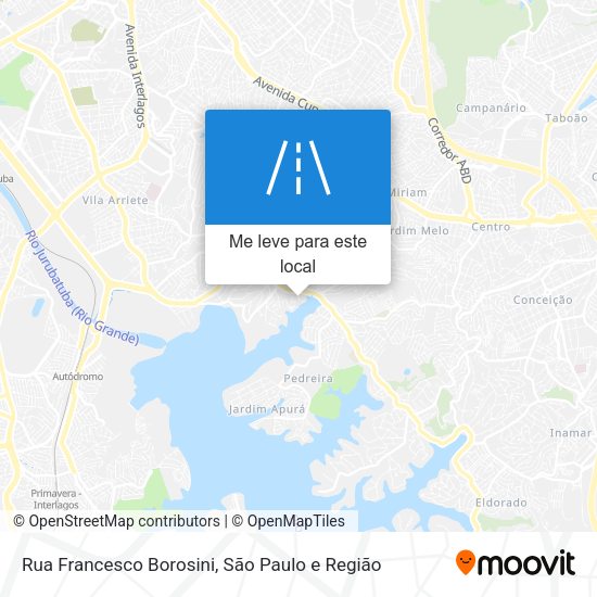 Rua Francesco Borosini mapa