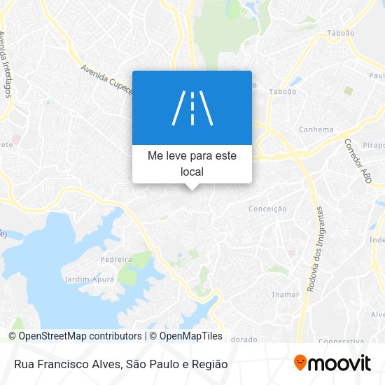 Rua Francisco Alves mapa