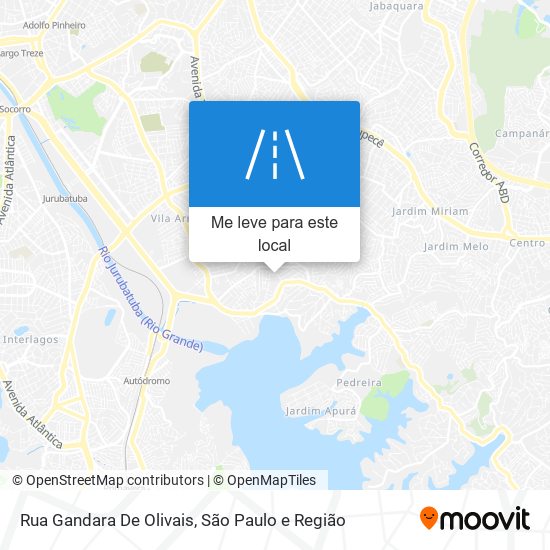 Rua Gandara De Olivais mapa