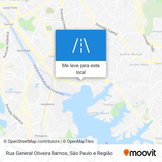 Rua General Oliveira Ramos mapa