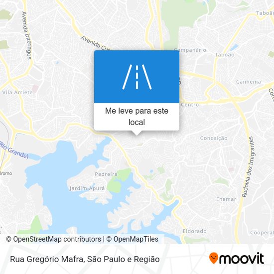 Rua Gregório Mafra mapa