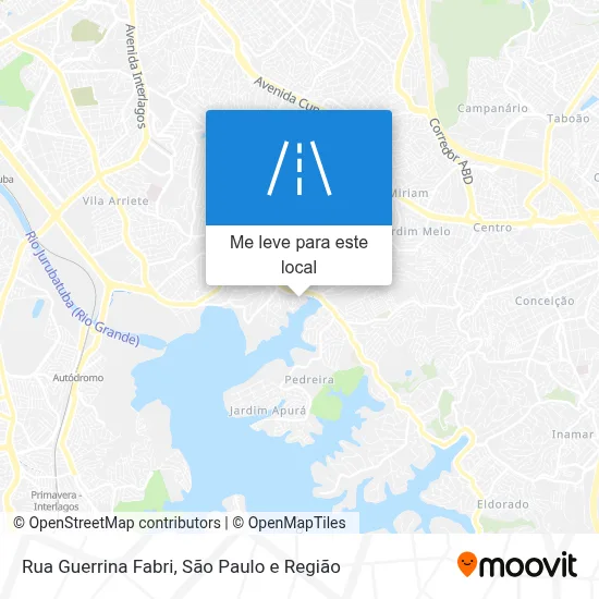 Rua Guerrina Fabri mapa