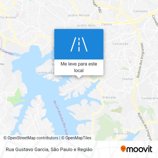 Rua Gustavo Garcia mapa