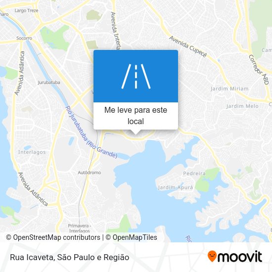 Rua Icaveta mapa