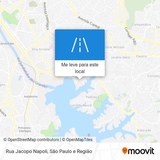 Rua Jacopo Napoli mapa