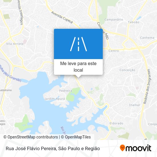 Rua José Flávio Pereira mapa