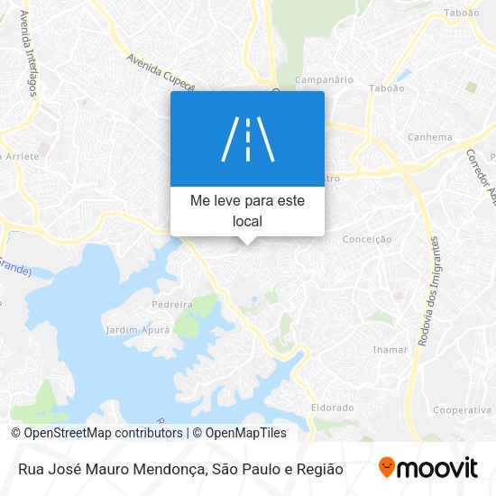 Rua José Mauro Mendonça mapa