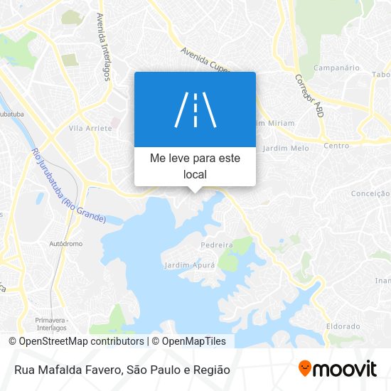 Rua Mafalda Favero mapa