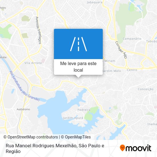Rua Manoel Rodrigues Mexelhão mapa