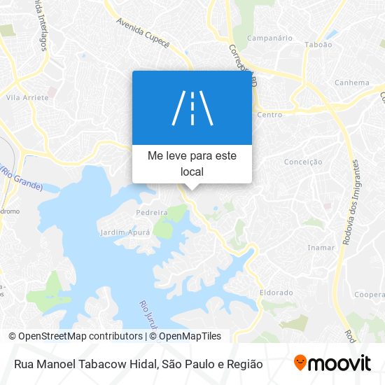 Rua Manoel Tabacow Hidal mapa