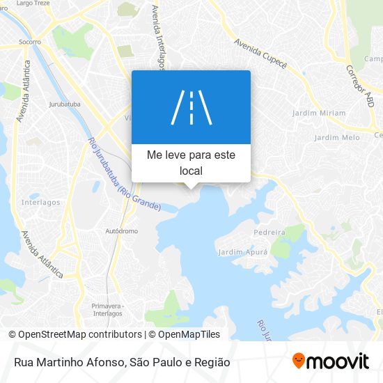 Rua Martinho Afonso mapa