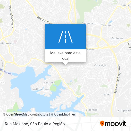 Rua Mazinho mapa