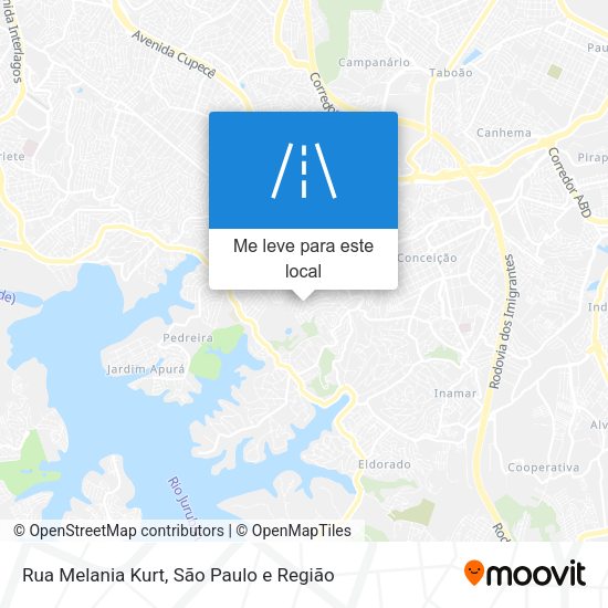 Rua Melania Kurt mapa
