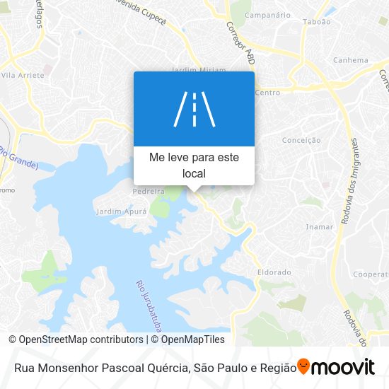 Rua Monsenhor Pascoal Quércia mapa