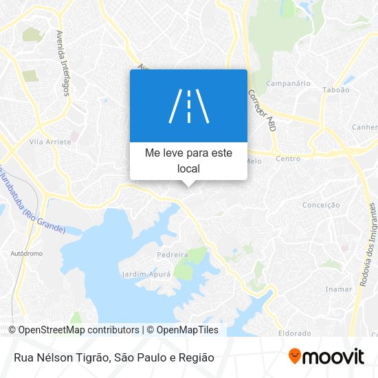 Rua Nélson Tigrão mapa