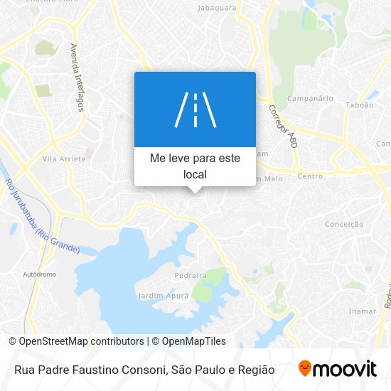 Rua Padre Faustino Consoni mapa