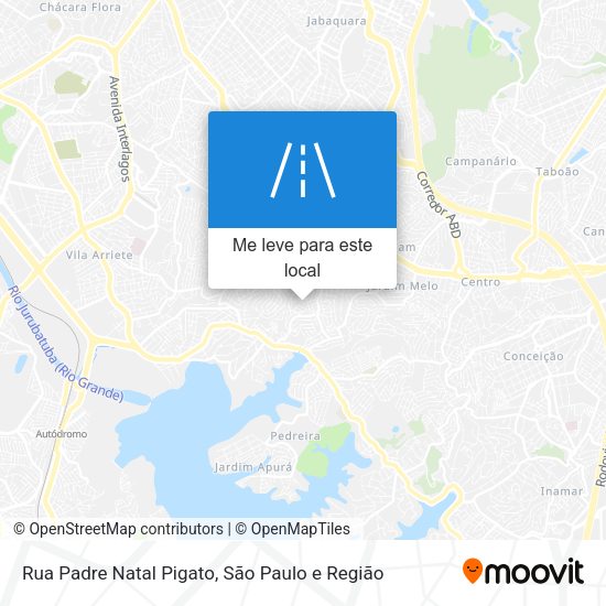 Rua Padre Natal Pigato mapa