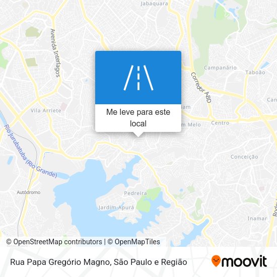 Rua Papa Gregório Magno mapa