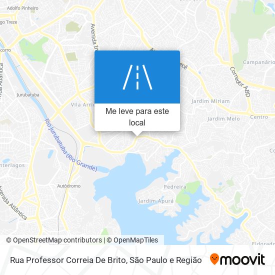 Rua Professor Correia De Brito mapa