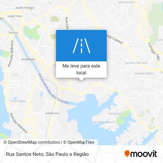 Rua Santos Neto mapa