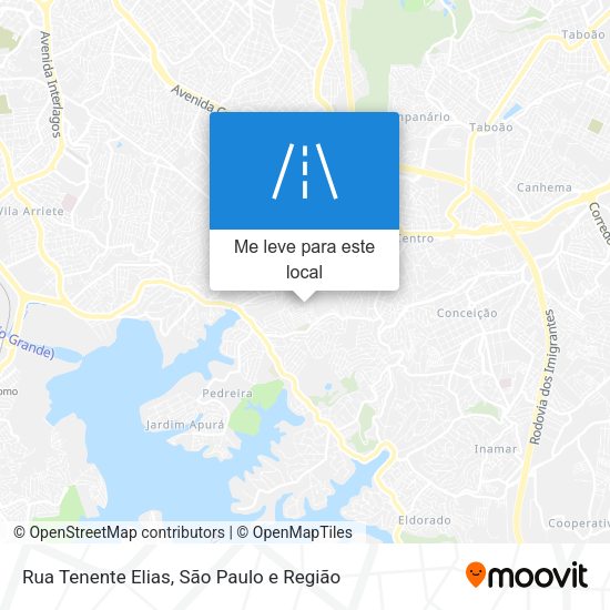 Rua Tenente Elias mapa