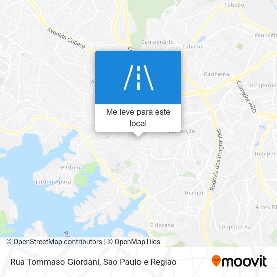 Rua Tommaso Giordani mapa