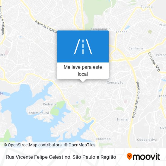 Rua Vicente Felipe Celestino mapa