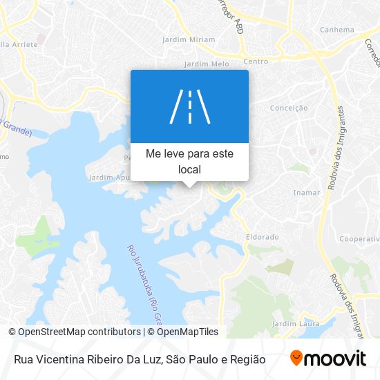 Rua Vicentina Ribeiro Da Luz mapa