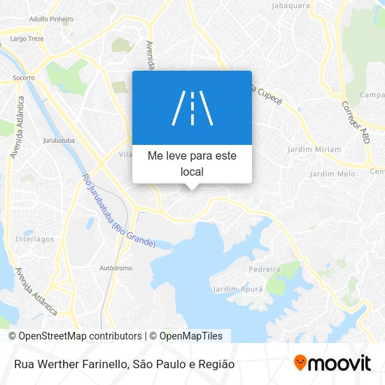 Rua Werther Farinello mapa