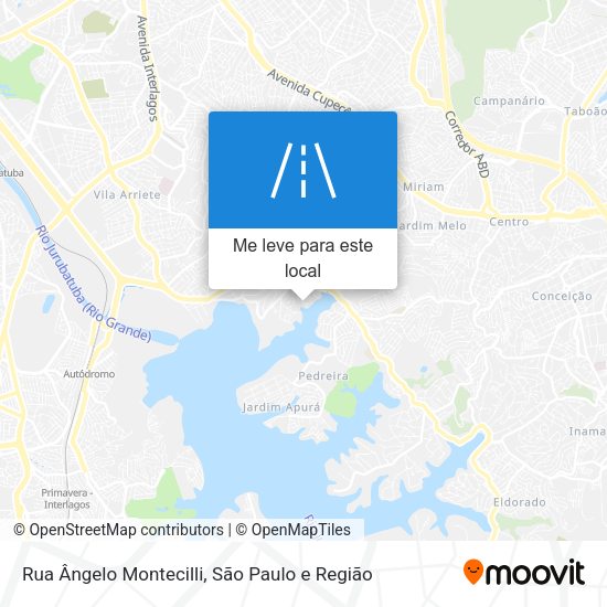 Rua Ângelo Montecilli mapa