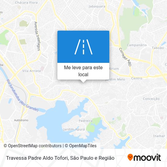 Travessa Padre Aldo Tofori mapa