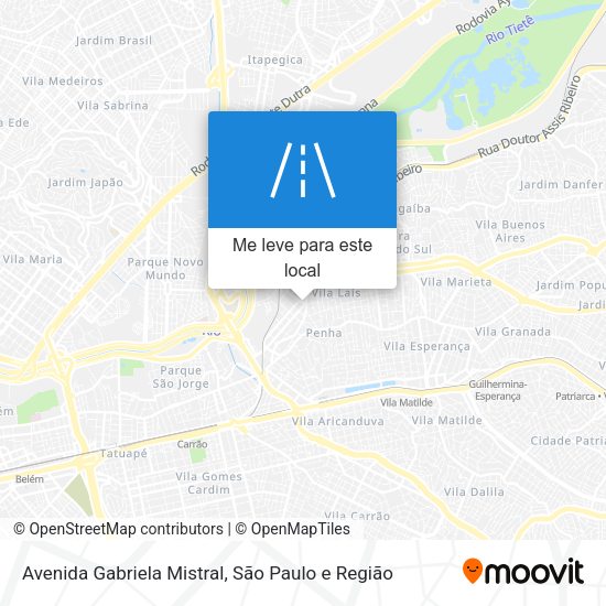 Avenida Gabriela Mistral mapa