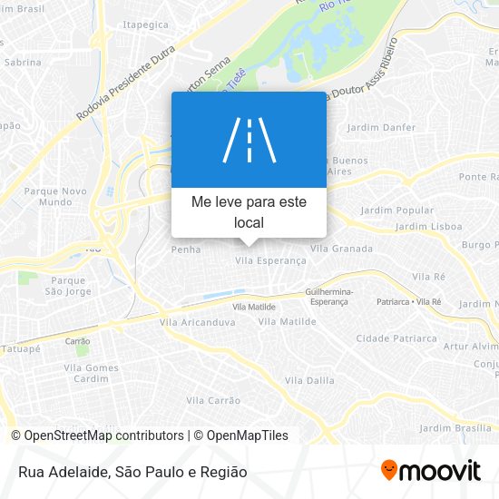 Rua Adelaide mapa