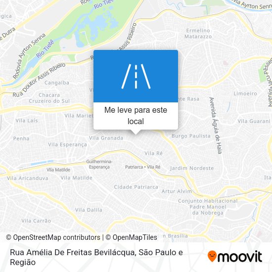 Rua Amélia De Freitas Bevilácqua mapa