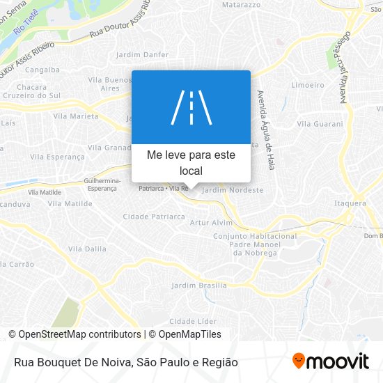 Rua Bouquet De Noiva mapa