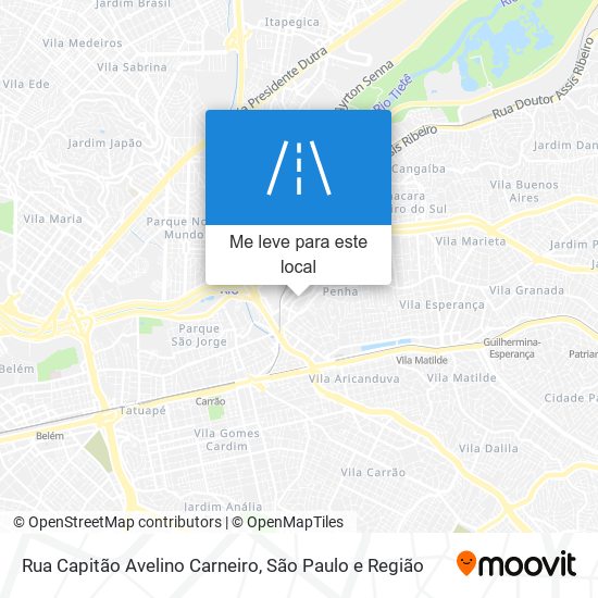 Rua Capitão Avelino Carneiro mapa