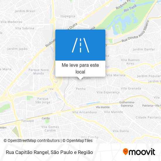 Rua Capitão Rangel mapa