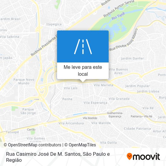 Rua Casimiro José De M. Santos mapa