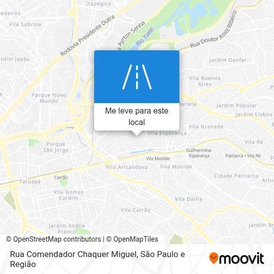 Rua Comendador Chaquer Miguel mapa