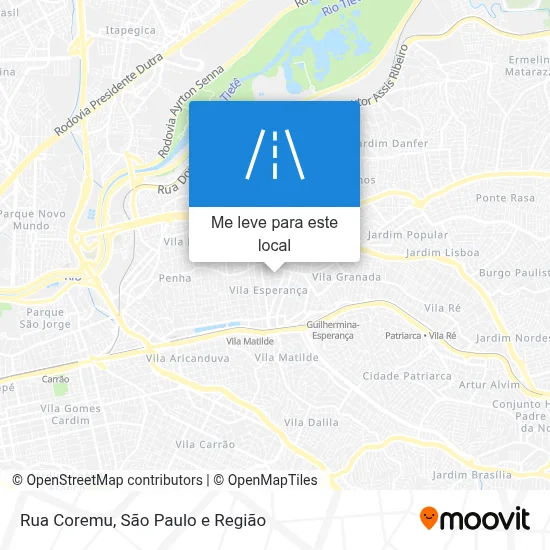 Rua Coremu mapa