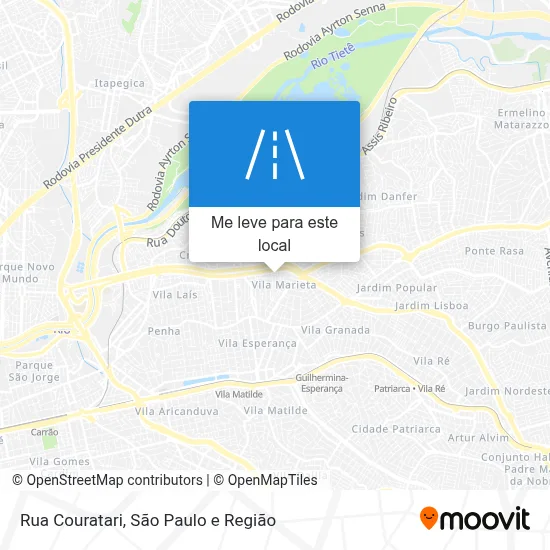 Rua Couratari mapa