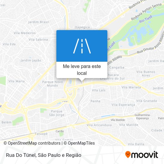 Rua Do Túnel mapa