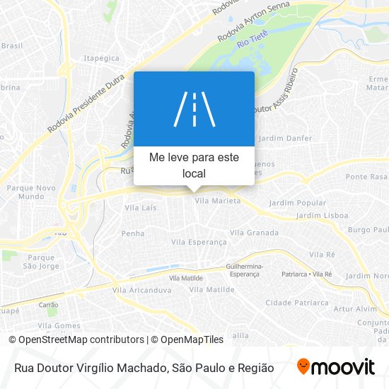 Rua Doutor Virgílio Machado mapa