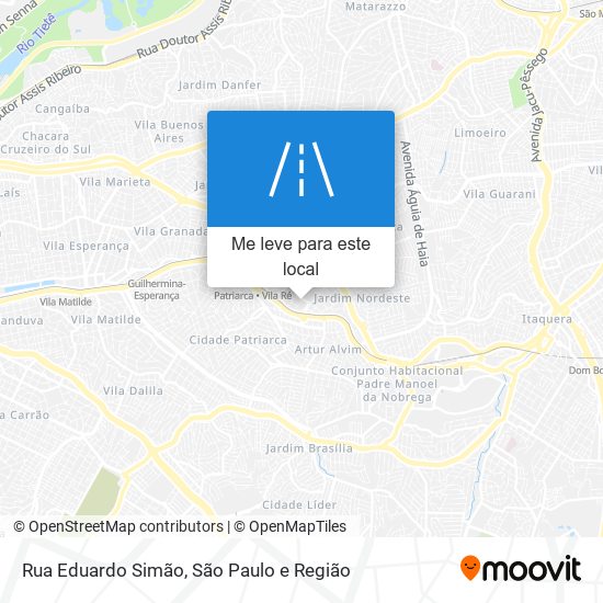 Rua Eduardo Simão mapa