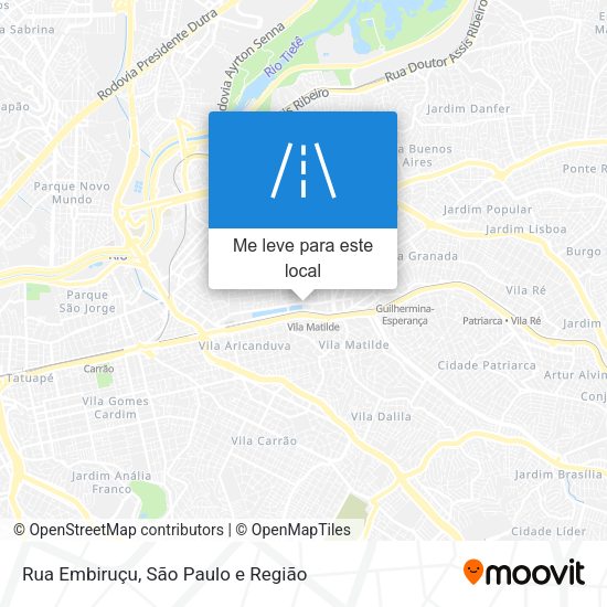 Rua Embiruçu mapa